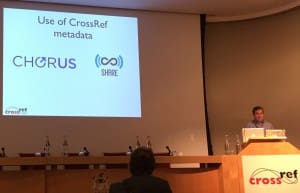 CrossRef’s Ed Pentz discusses CHORUS as part of his Annual Meeting presentation at The Royal Society in London, 12 November 2014.